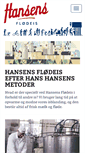 Mobile Screenshot of hansens-is.dk