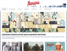 Tablet Screenshot of hansens-is.dk